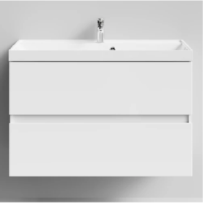 Тумба с умывальком Best  80 (2 ящика) подвесная  , раковина Classica 80 (Madera доломит) 