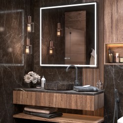 Зеркало Vigo Roberta Luxe подсветка, 80 см
